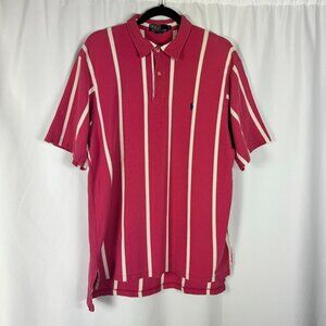 Polo by Ralph Lauren Pink and White Striped Polo Shirt